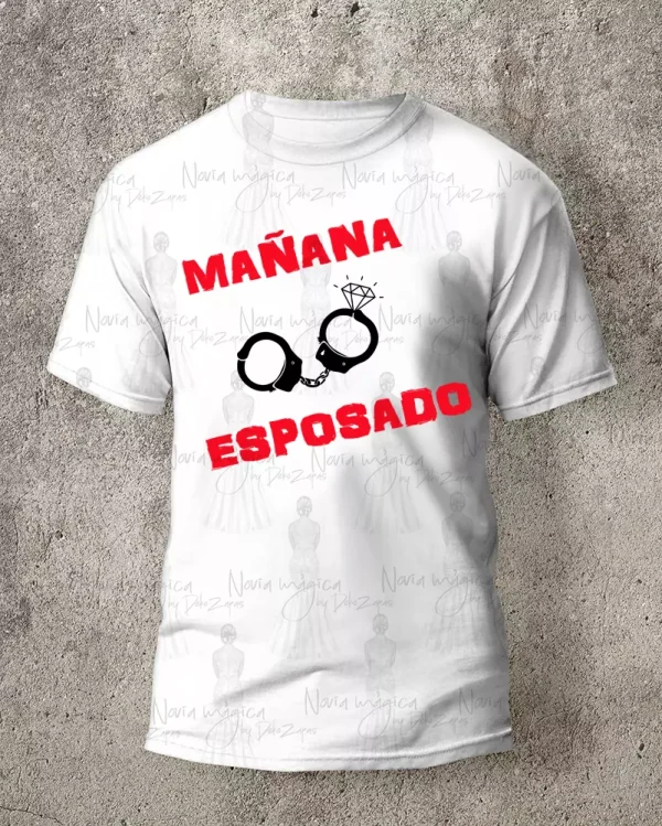 CAMISETA BLANCA HOMBRE MAÑANA ESPOSADO