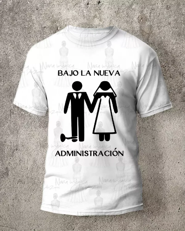 camiseta blanca de hombre bajo la nueva administración