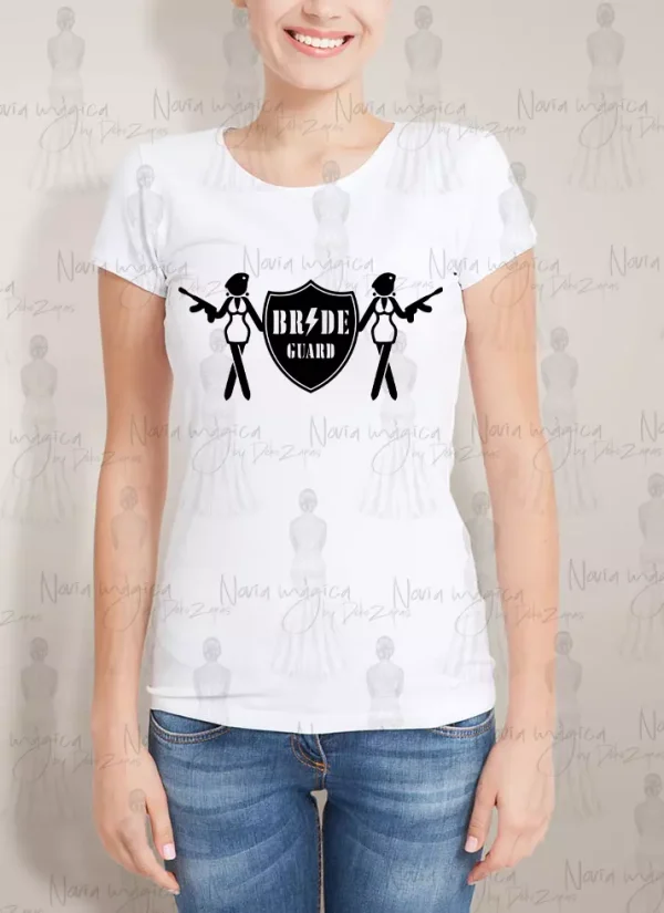 camiseta blanca mujer brideguard