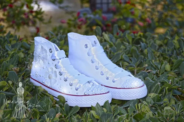 Zapatillas decoradas con perlas - Imagen 10