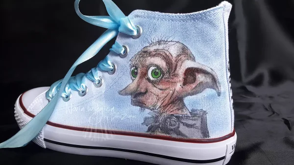 Zapatillas pintadas a mano Dobbie de Harry Potter - Imagen 7