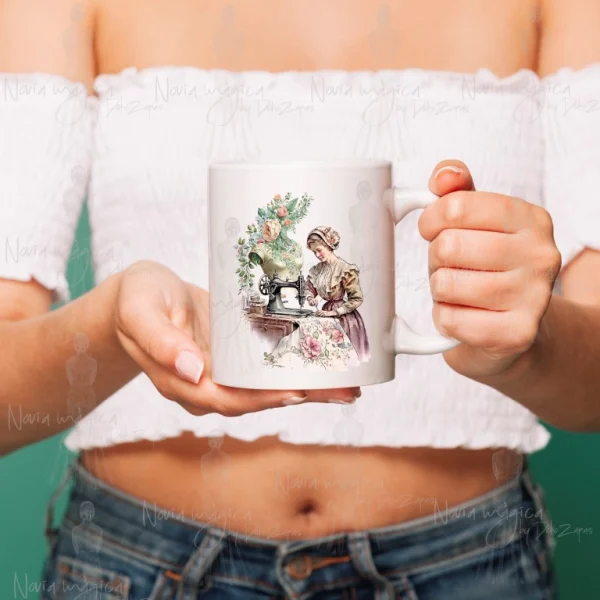 Taza personalizada para costurera