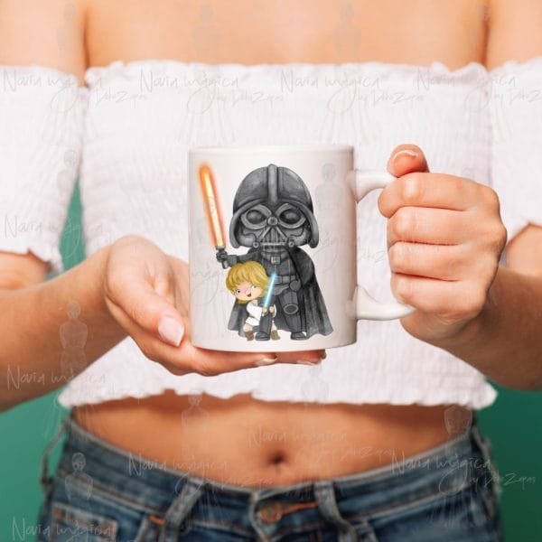 Taza día del padre "Dark y Luke"