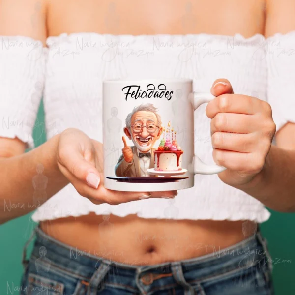 Taza Felicidades Abuelo