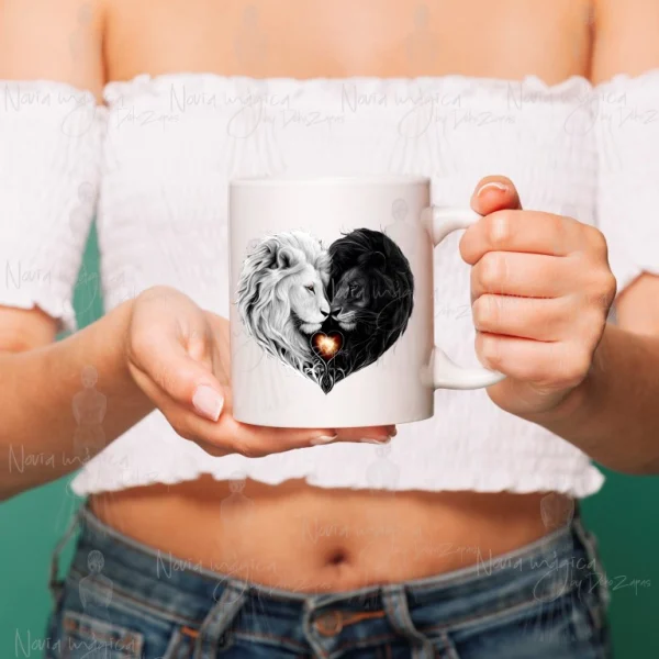 Taza Pareja de leones